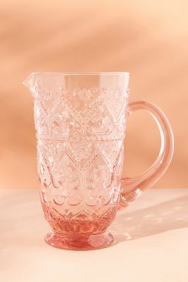 Anthropologie Bombay Pitcher In Pink