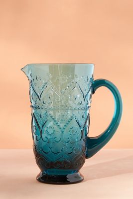The Bombay Handblown Glass Pitcher