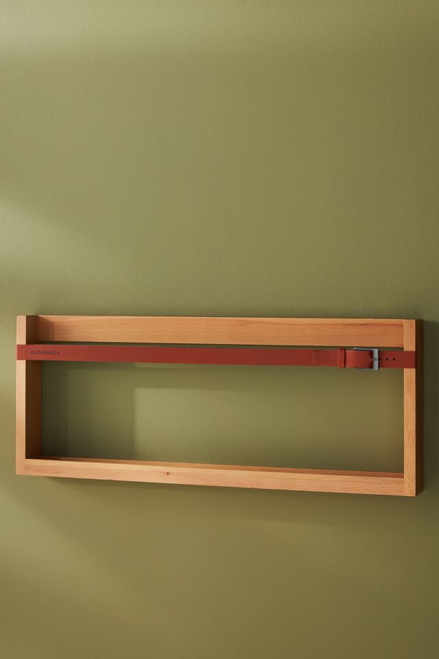 Leather and Wood Magazine Rack #1