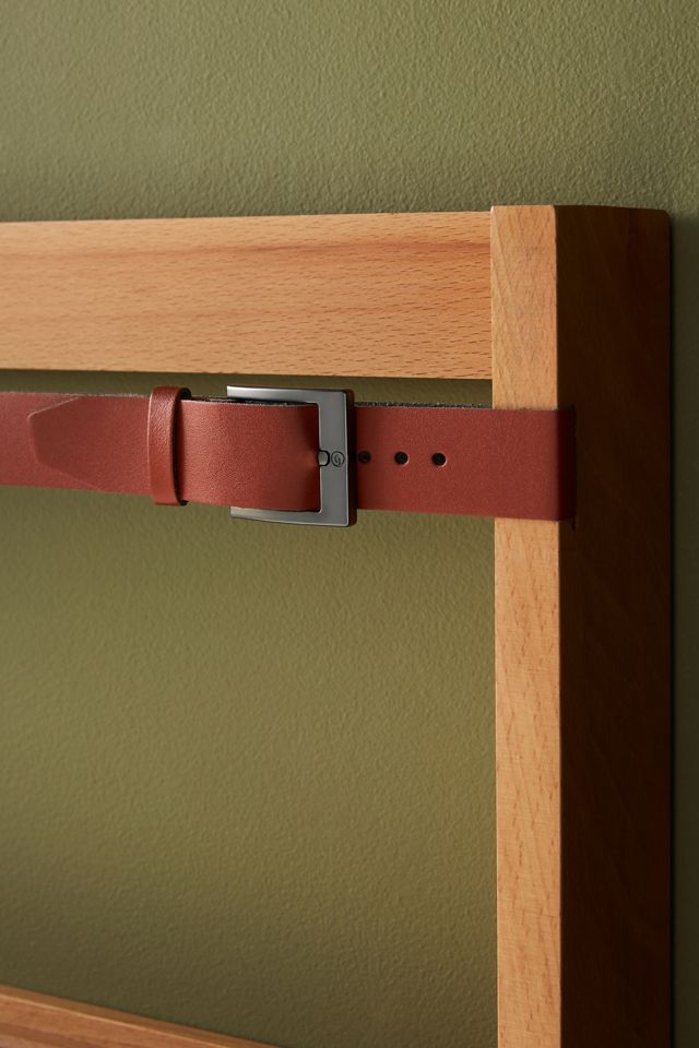 Leather and Wood Magazine Rack #2