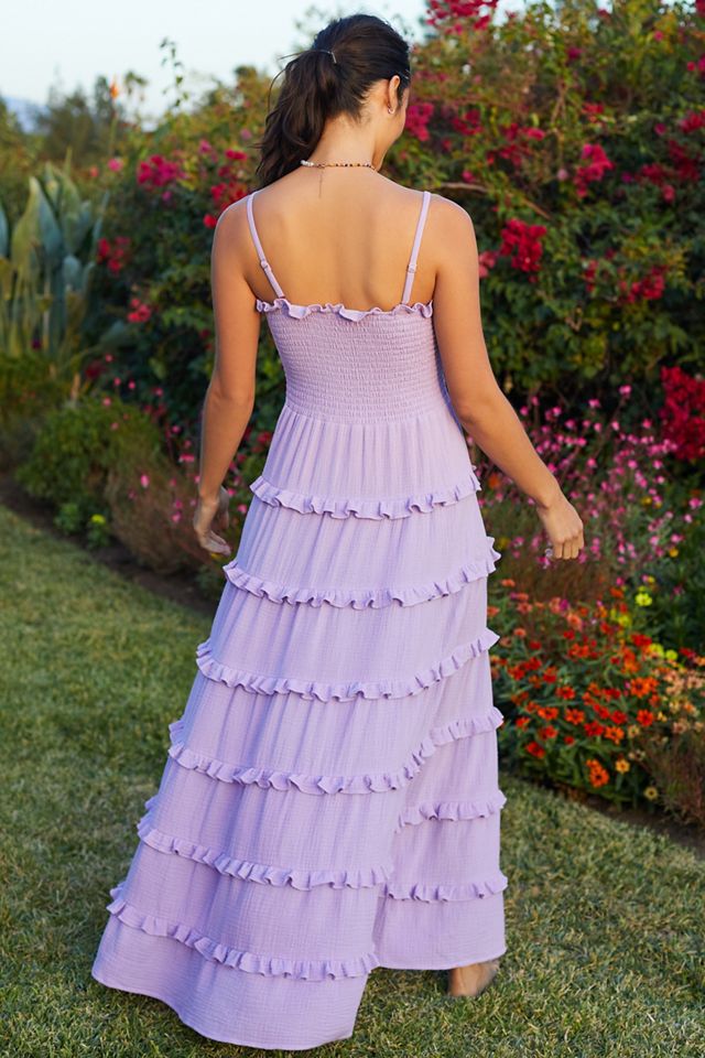 Maeve Ruffled Cover-Up Maxi Dress #1