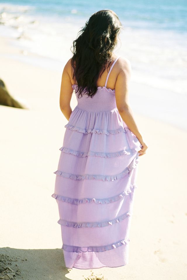 Maeve Ruffled Cover-Up Maxi Dress #4