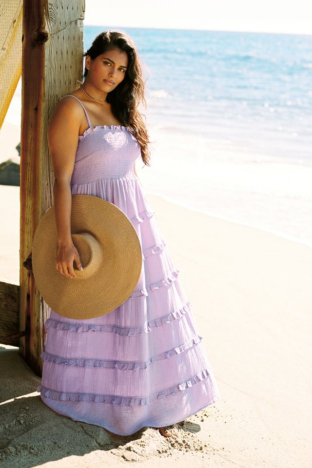 Maeve Ruffled Cover-Up Maxi Dress #6