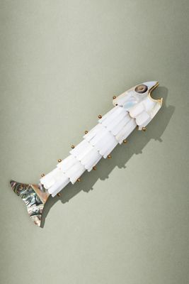 Mother-of-Pearl Fish Bottle Opener