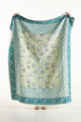 Floral Printed Throw Blanket