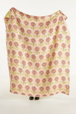 Floral Printed Throw Blanket