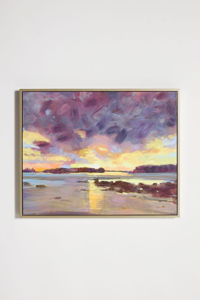 Beach At Dusk Wall Art #1