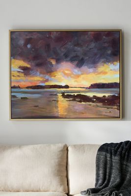 Beach At Dusk Wall Art