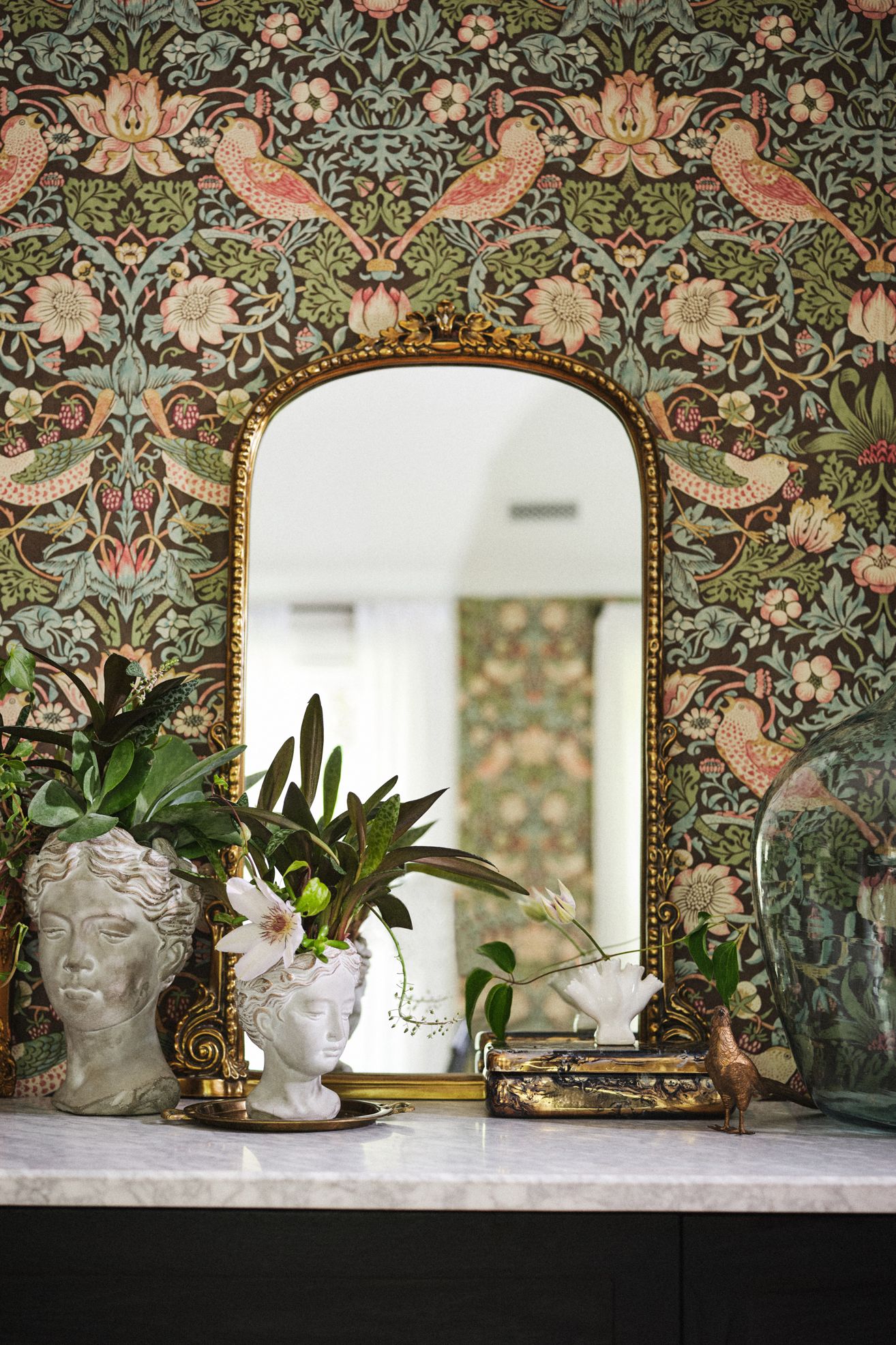 The Gleaming Primrose Portrait Mirror - Gold, One Size