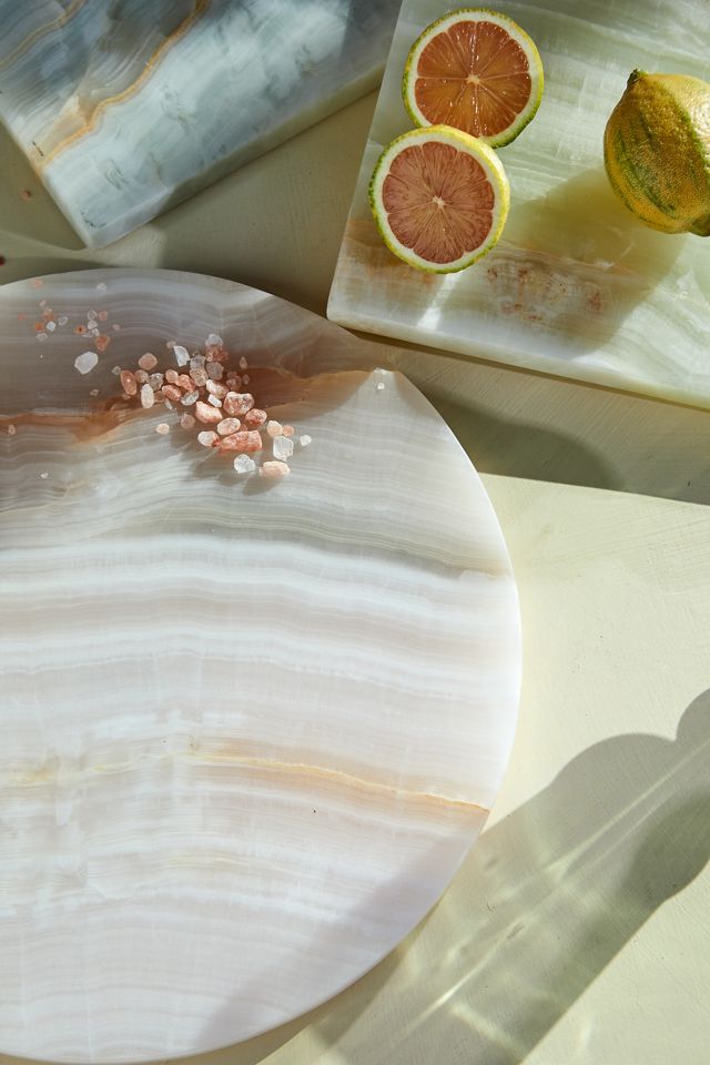 Pink Quartz Round Serving Board #2