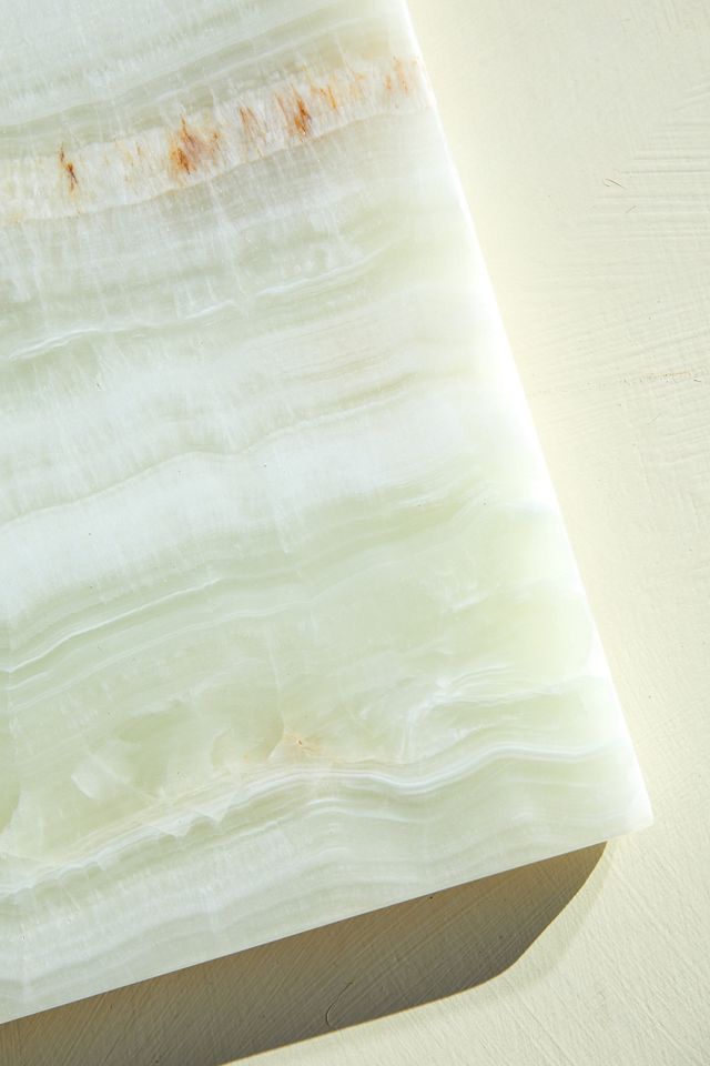 Green Onyx Square Serving Board #1