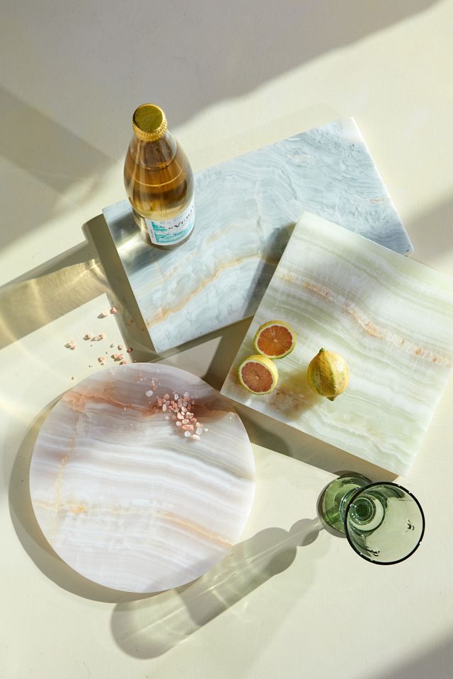 Green Onyx Square Serving Board #2