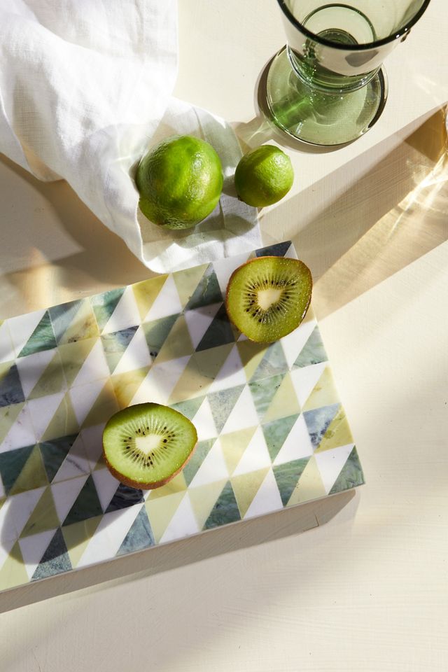 Geo Marble Serving Board #1