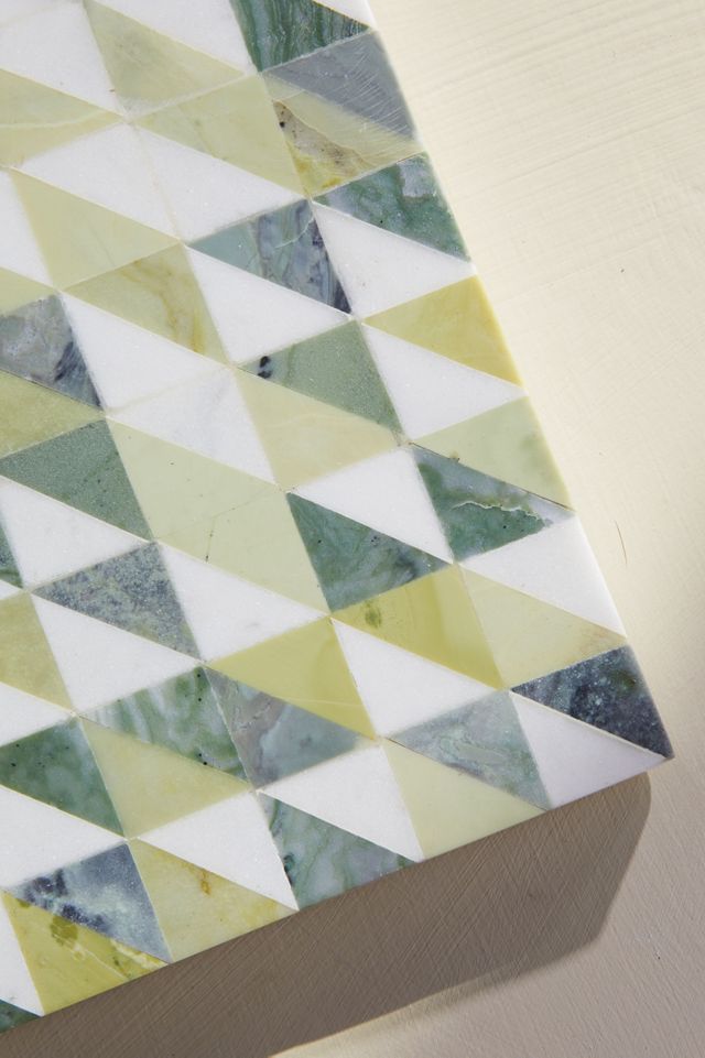 Geo Marble Serving Board #3