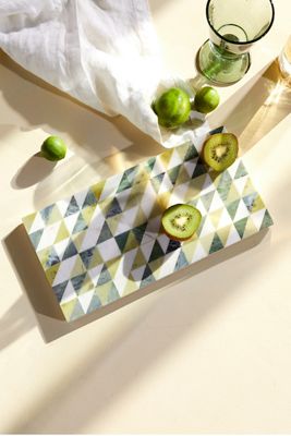 Geo Marble Serving Board
