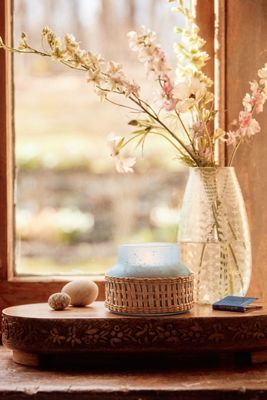 Capri Blue Wrapped Seastone Jar Candle