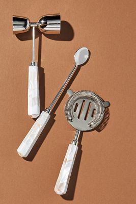 Mother-of-Pearl Bar Tools Set