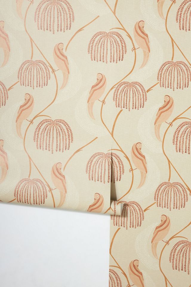 Lemieux et Cie Blaise Pink Birds Wallpaper #1