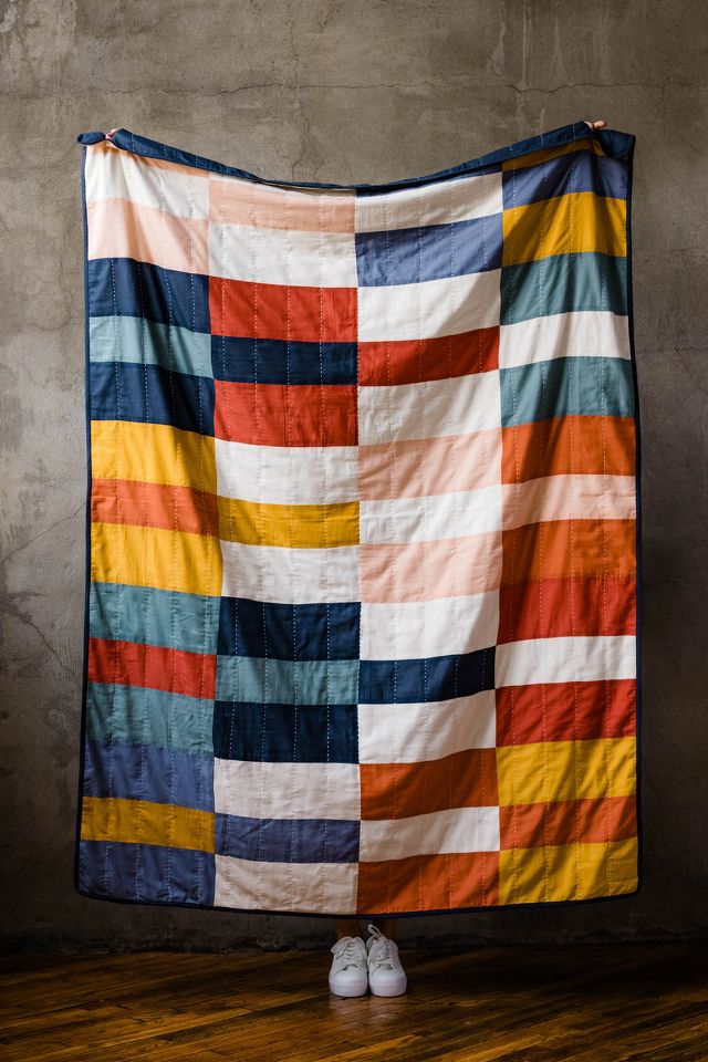 Anchal Multi Check Quilt Throw | AnthroLiving