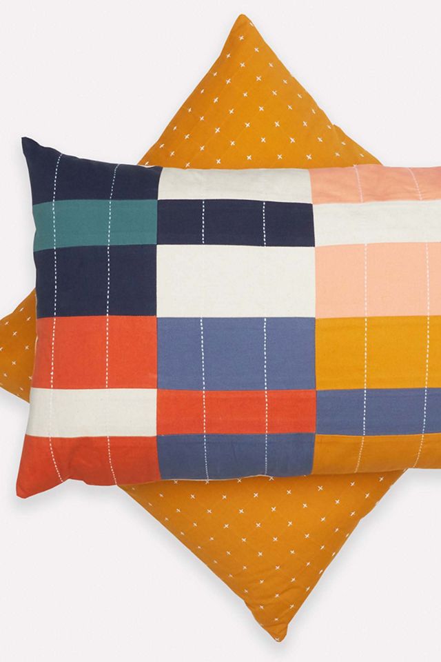 Anchal Multi Check Lumbar Pillow #2