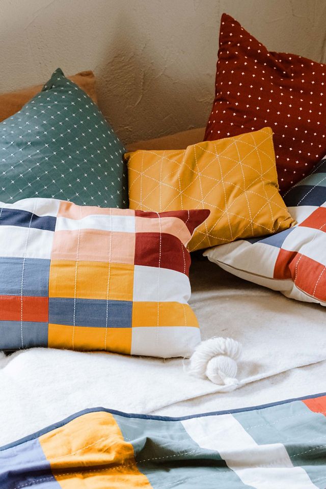 Anchal Multi Check Lumbar Pillow #3