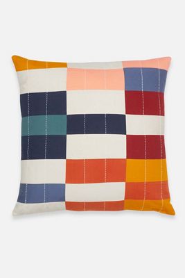 Anchal Multi Check Throw Pillow