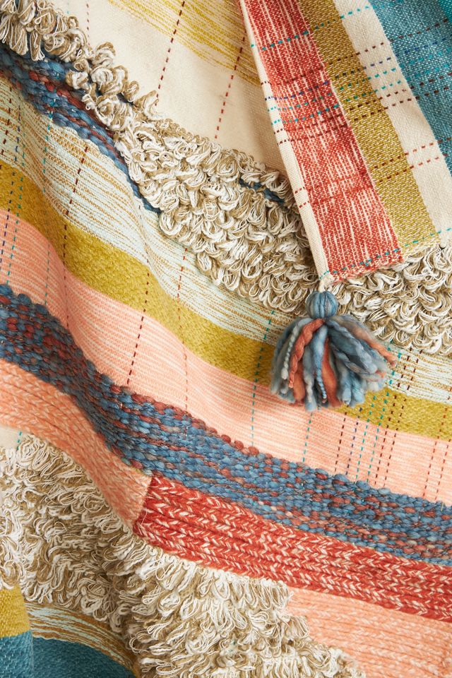 Textured Zephyr Throw Blanket | AnthroHome