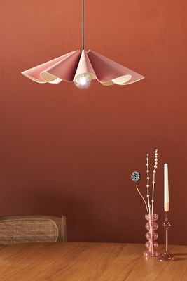 Bruck Lighting Delfina Scalloped Wood Pendant