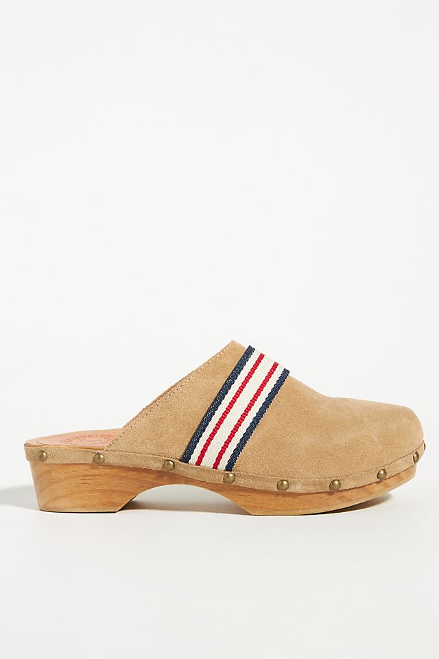 Penelope Chilvers Suede Clogs | Anthropologie