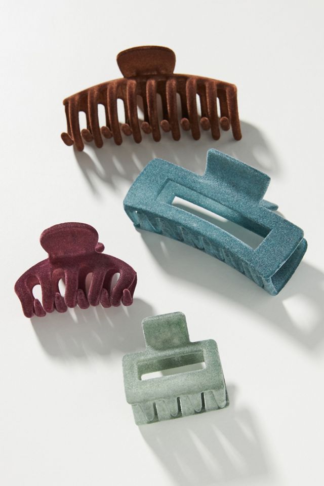 Velvet Claw Hair Clip Set Anthropologie