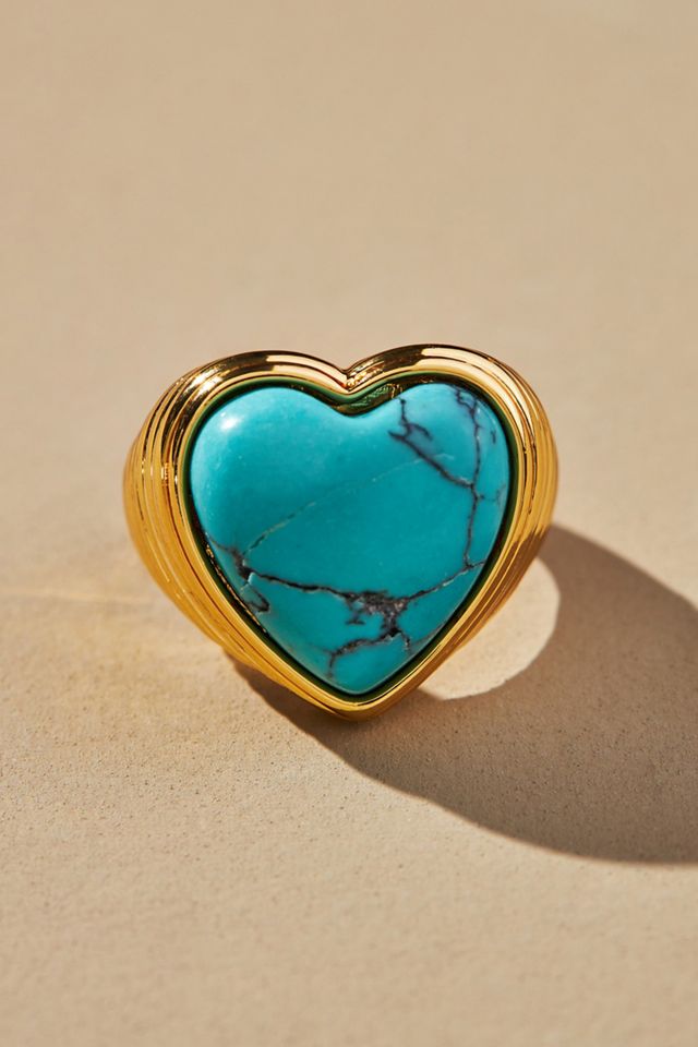 Heart Stone Cocktail Ring #2