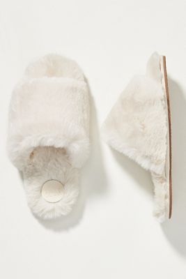Plush Faux Fur Slippers
