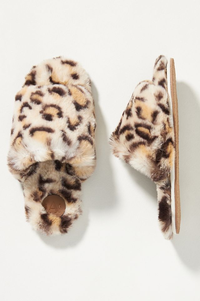 Plush Faux Fur Slippers