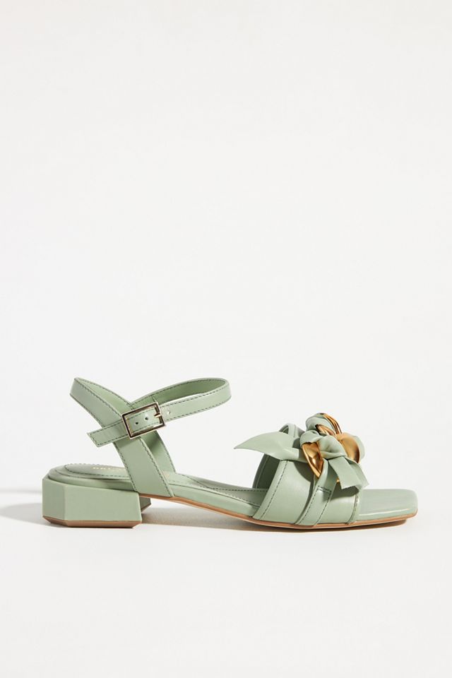 Embellished Bow Sandals | Anthropologie