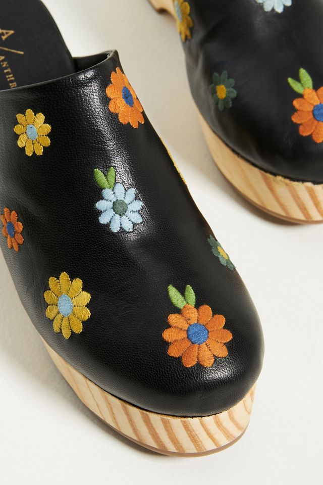 Pilcro Floral Clogs | Anthropologie