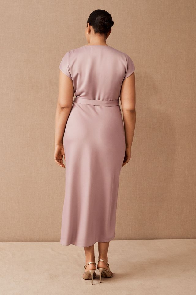 bhldn louisa satin charmeuse midi dress BHLDN Louisa Dress