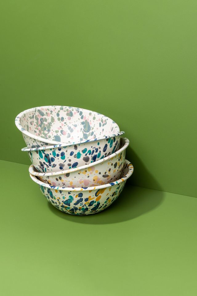 Crow Canyon Home Catalina Enamelware Serving Bowl #1