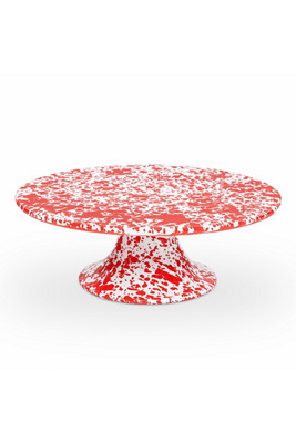 Crow Canyon Home Splatter Enamelware Cake Stand