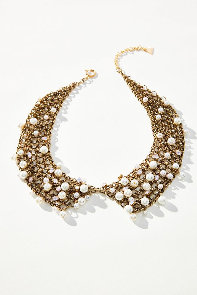 Chainmail Embellished Collar Necklace | Anthropologie