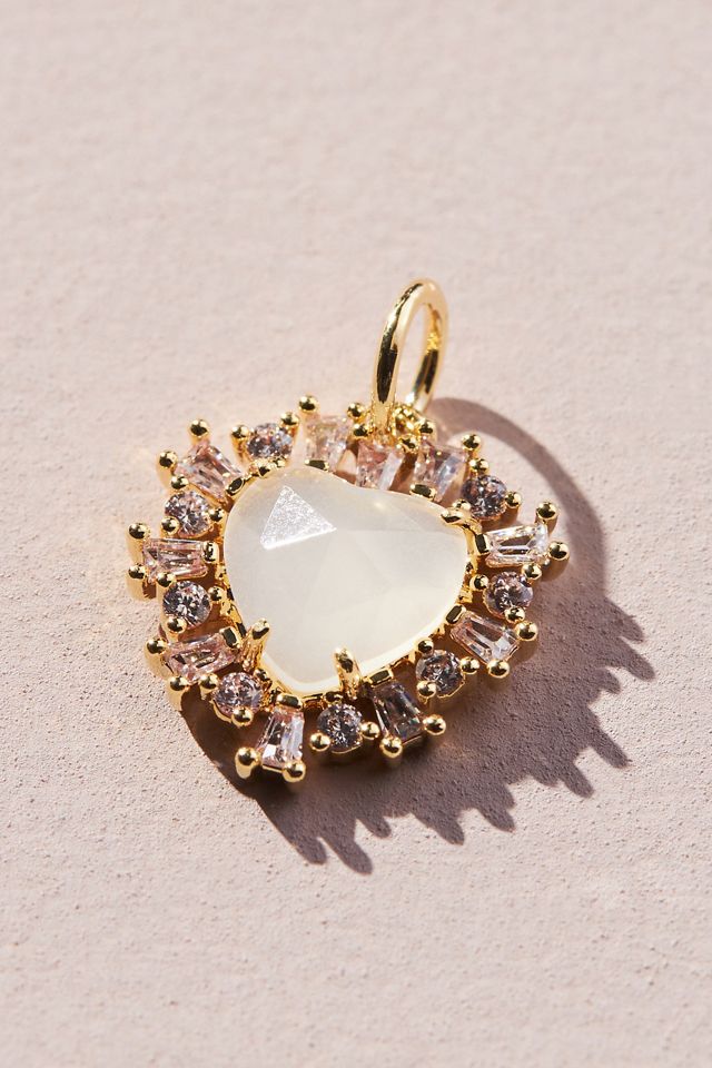 Sparkle Heart Charm | Anthropologie