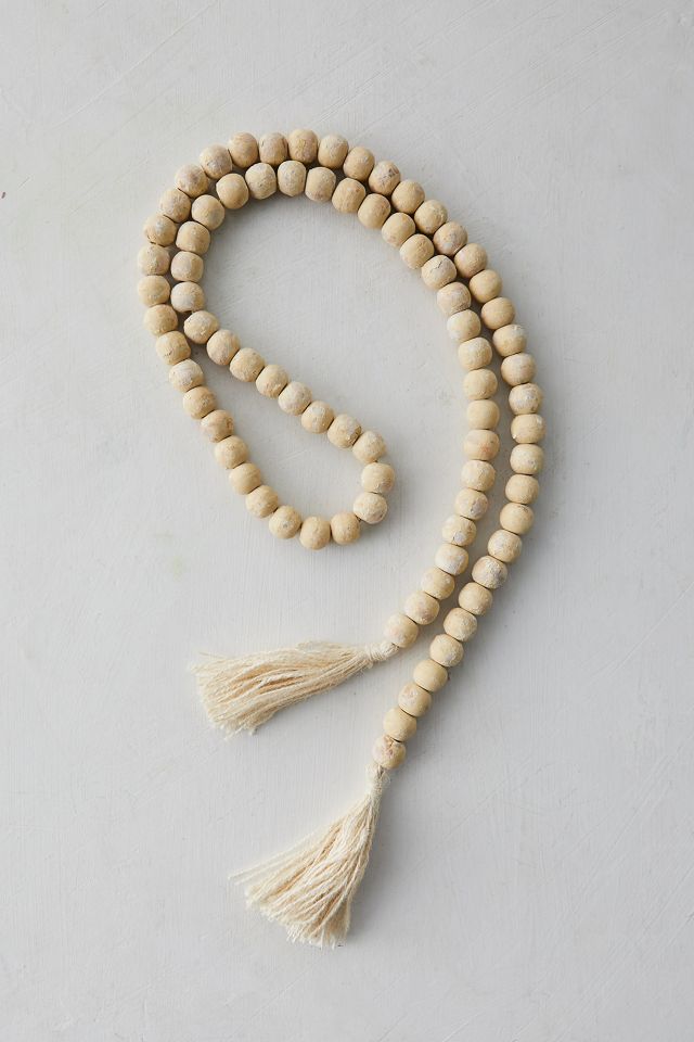 Beaded Wood Garland #1