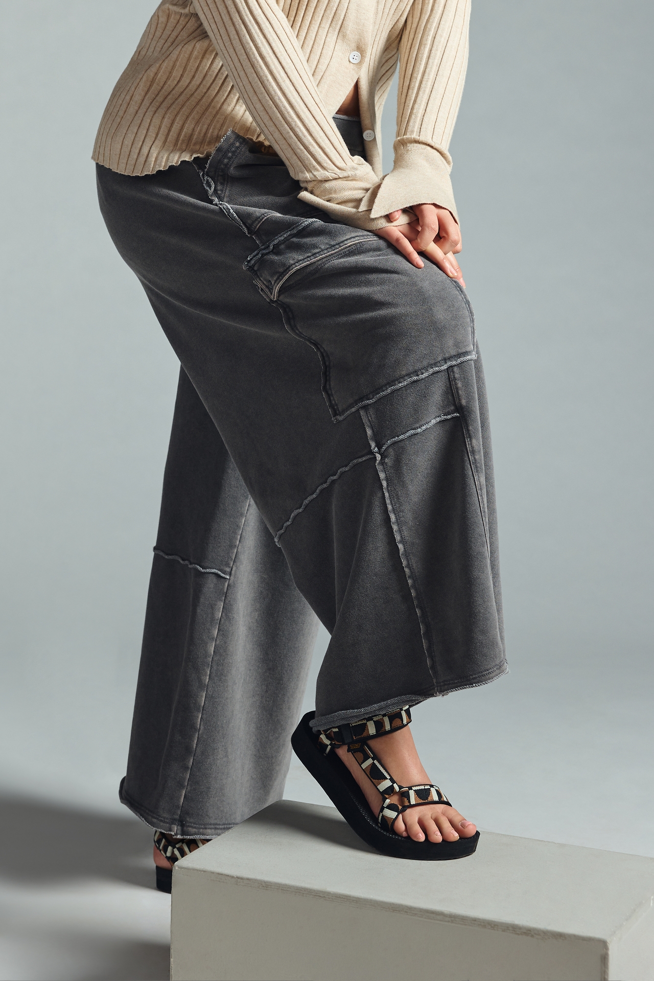 Daily Practice by Anthropologie Utility Wide-Leg Pants