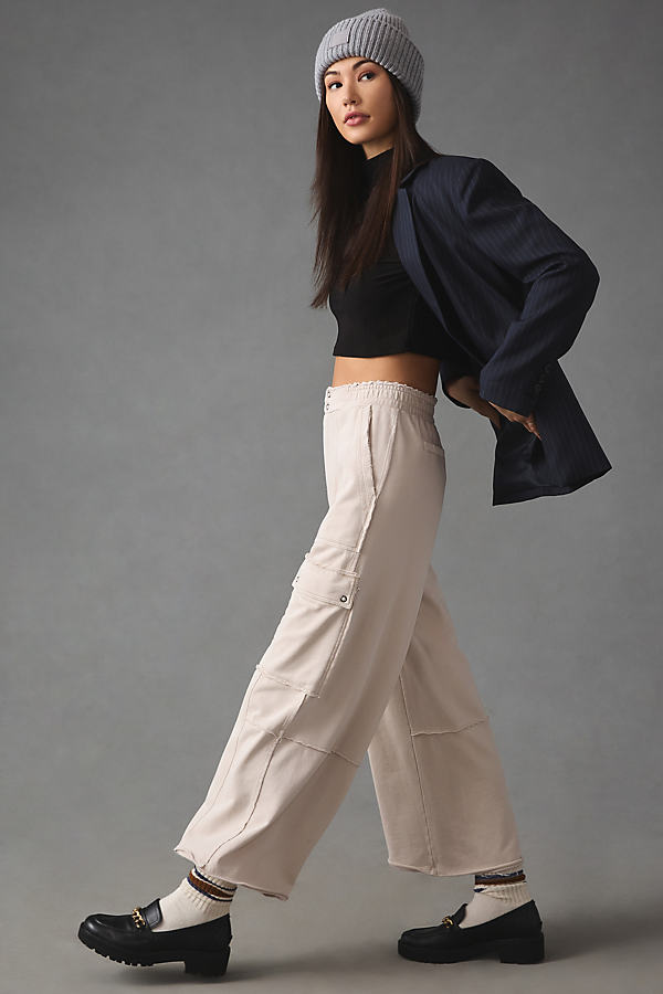 Daily Practice by Anthropologie Utility Wide-Leg Trousers