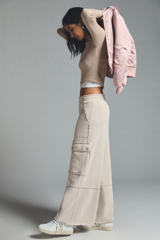 Daily Practice by Anthropologie + Utility Wide-Leg Pants