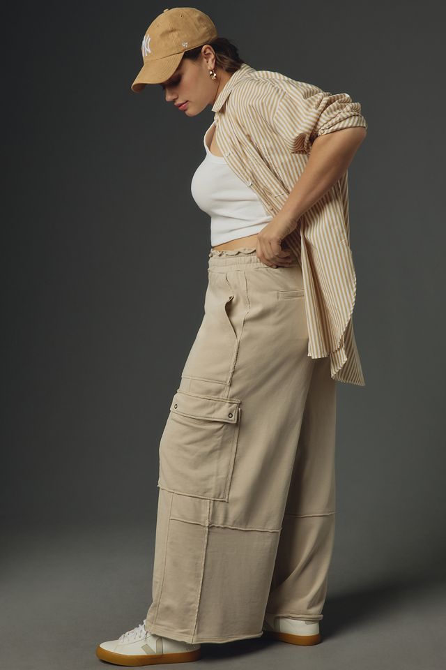 Daily Practice by Anthropologie Utility Wide-Leg Pants #7