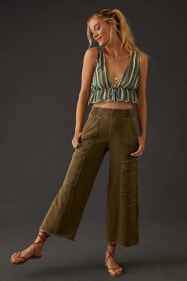 Daily Practice by Anthropologie Utility Wide-Leg Trousers