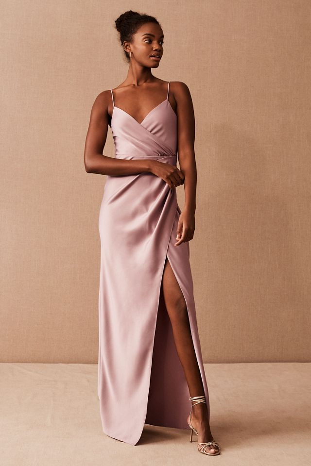 freya satin charmeuse dress Freya Satin Charmeuse Maxi Dress