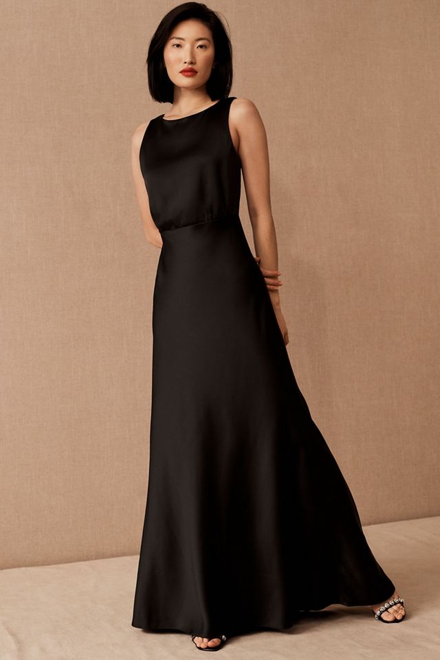 Beckett Satin Charmeuse Maxi Dress #1