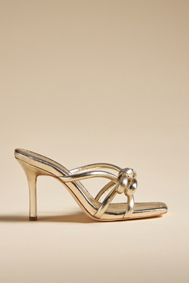 Loeffler Randall Margi Bow Heels In Gold