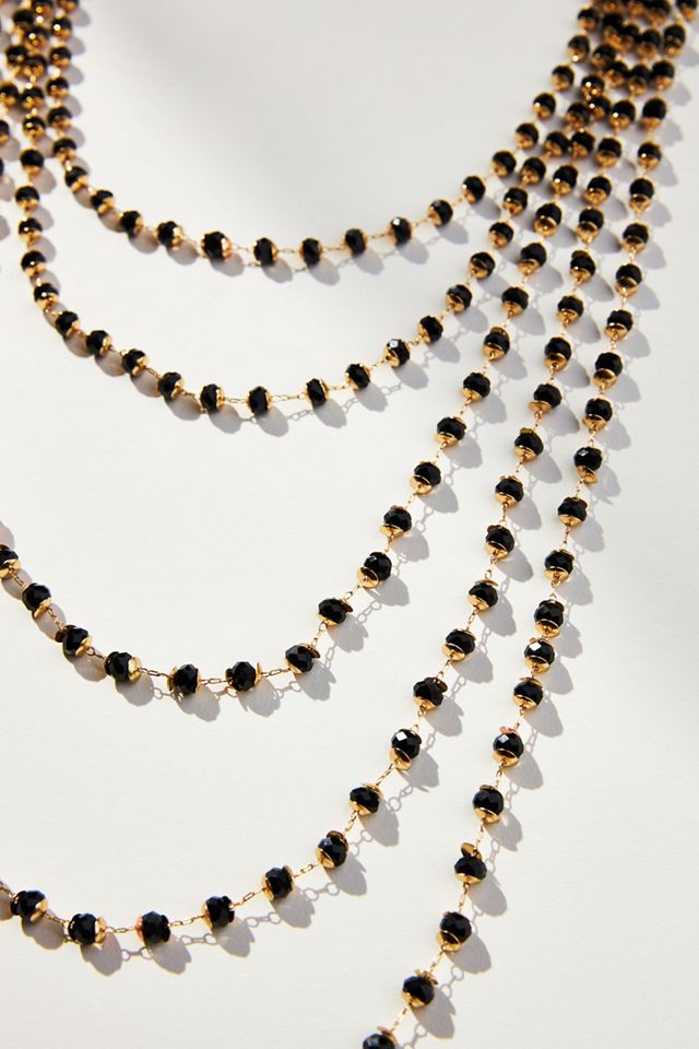 Romantic Glass Crystal Layered Necklace #1